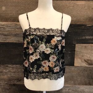 Icons Lace Trim Flower Cami